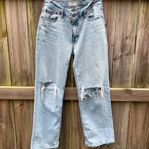 Abercrombie “The Baggy” Low Rise Distressed Jeans Slouchy